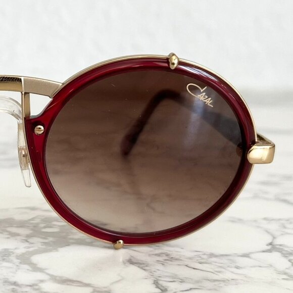 Cazal 644 Sunglasses Legend Color 010 Red Gold Brown Sun Glasses Authentic New - Picture 1 of 10